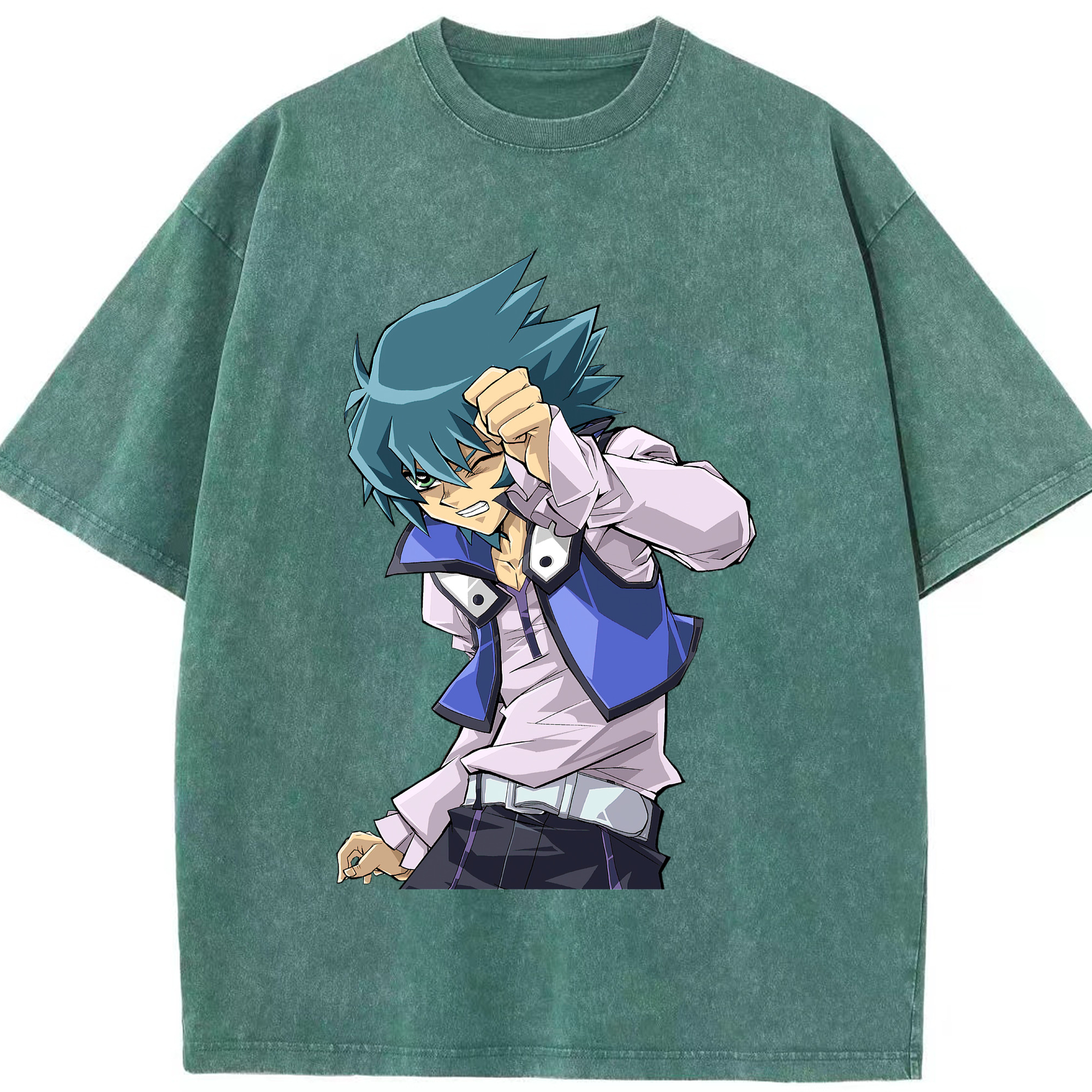（画像用） 遊☆戯☆王 Yu-Gi-Oh! 綿100% ヴィンテージ風 半袖Tシャツ（フロントプリント）